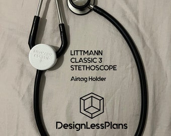 Stethoscope Airtag Holder for Littmann CLASSIC 3 Stethoscope