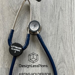 Soporte Airtag para estetoscopio para bebés Littmann CLASSIC 3/Classic 2