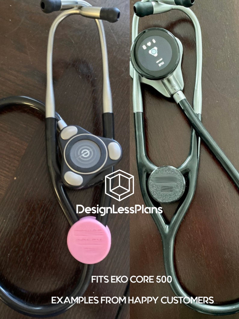 Stylish Stethoscope Airtag Holder for Littmann® CORE Digital Stethoscopes & EKO CORE 500. 3D-printed, secure fit without sound interference. Water/chemical resistant, lightweight, with engraved or high contrast lettering. Explore color options