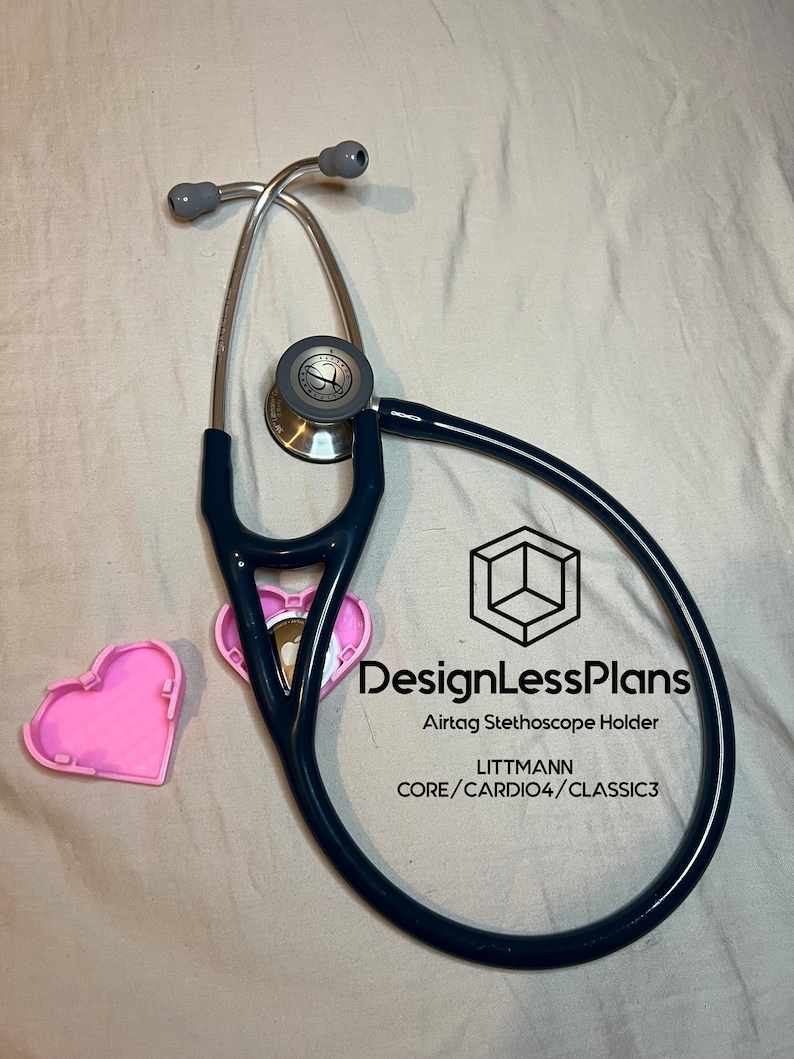 Stethoscope AirTag Holder for Littmann CORE/CARDIO4/CLASSIC3 Heart