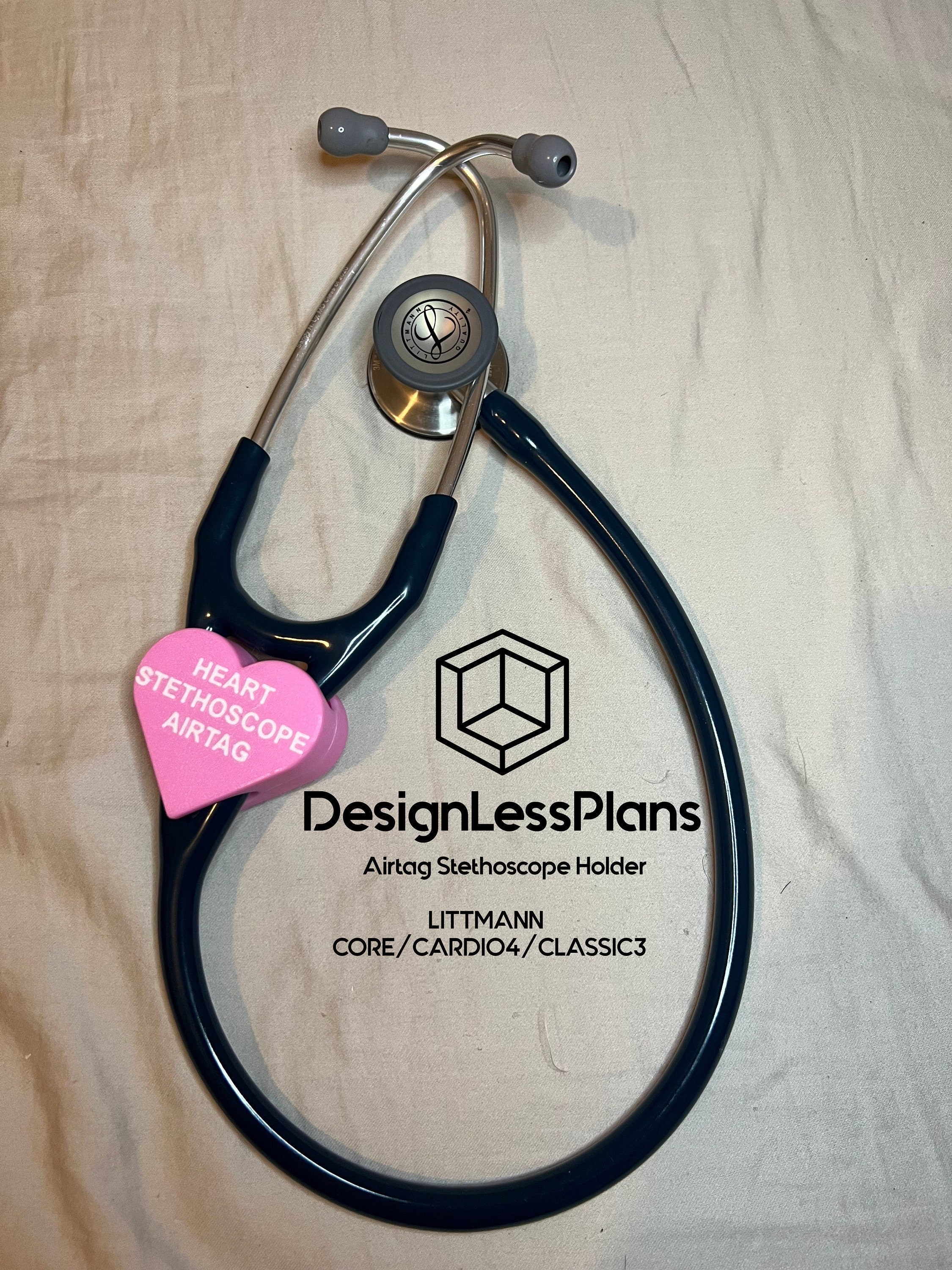 Stethoscope AirTag Holder for Littmann CORE/CARDIO4/CLASSIC3 Heart