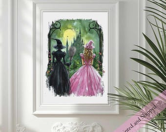 Wicked Witch, Wizard of Oz Home Decor, Emerald City Art, Poster Art Print