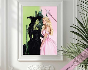 Wicked Witch, Witches, Wizard of Oz Home Decor, Emerald City Art, Poster Art Print
