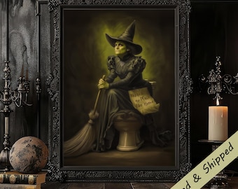 Wicked Witch, Wizard of Oz Home Decor, Funny Bathroom Decor, Poster Art Print