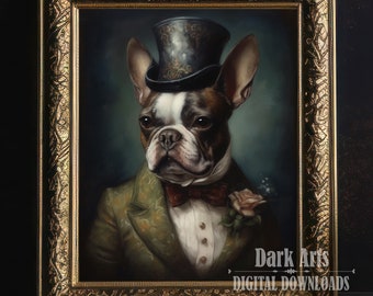 French Bulldog wall decor, Dog poster print, Frenchie painting, Home Decor, Digital Download