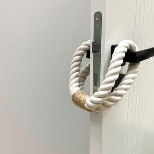 Dikke deurstopper - deurstopper - deurstootbeveiliging - dierenstopper - witte stopper - katoenen touw