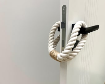 Chunky Cotton Rope Door Stopper: Nautical Home Decor