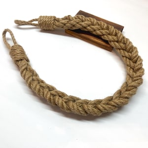 Curtain Tieback - Jute braided curtain tie - natural style and coziness in your home!