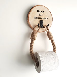 Printed TP Happy First Anniversary My Love! I Love You Printed Toilet Paper  Prank – Funny Novelty Gag Gift, 1st Year Anniversary for Boyfriend