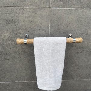Towel holder - Jute Rack of bath towels - Bathroom accessories - Kitchen Towel holder