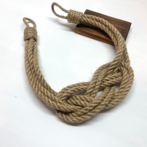 Curtain holdback - Curtain Tieback - Jute curtain tie - natural style and comfort in your home!