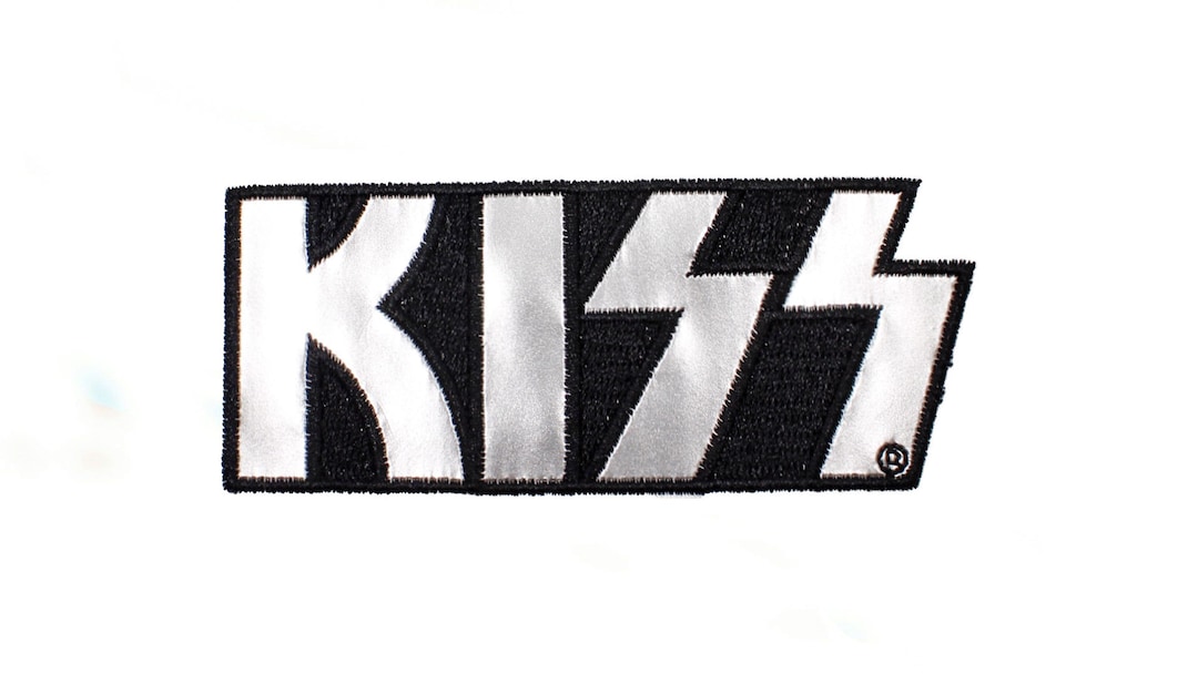 Kiss Patch Kiss Patch Chrome Logo Patch Kiss Chrome Etsy