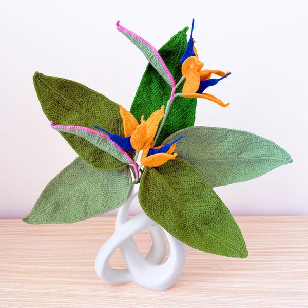 Crochet Bird of Paradise Flower: Tropical Yarn Decor