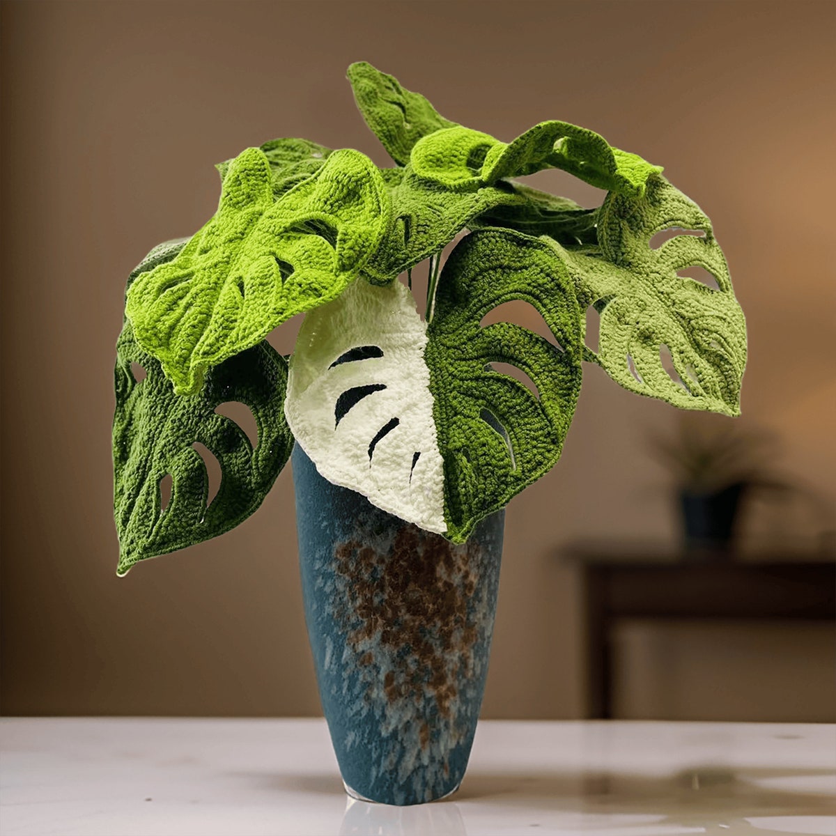 Handmade Crochet Monstera Leaves