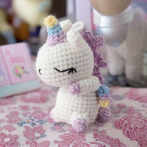 Handmade Finished Crochet Unicorn | Mini Unicorn Plush | Handmade Unicorn Toy | Unicorn Stuffed Animal | Eco-Friendly | Car Ornament