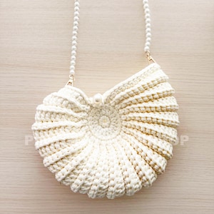 Crochet Spiral Shell Bag: Handmade Boho Crossbody Purse