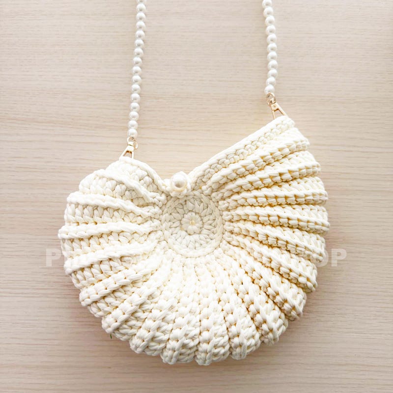 Shell Crochet Purse White - Etsy