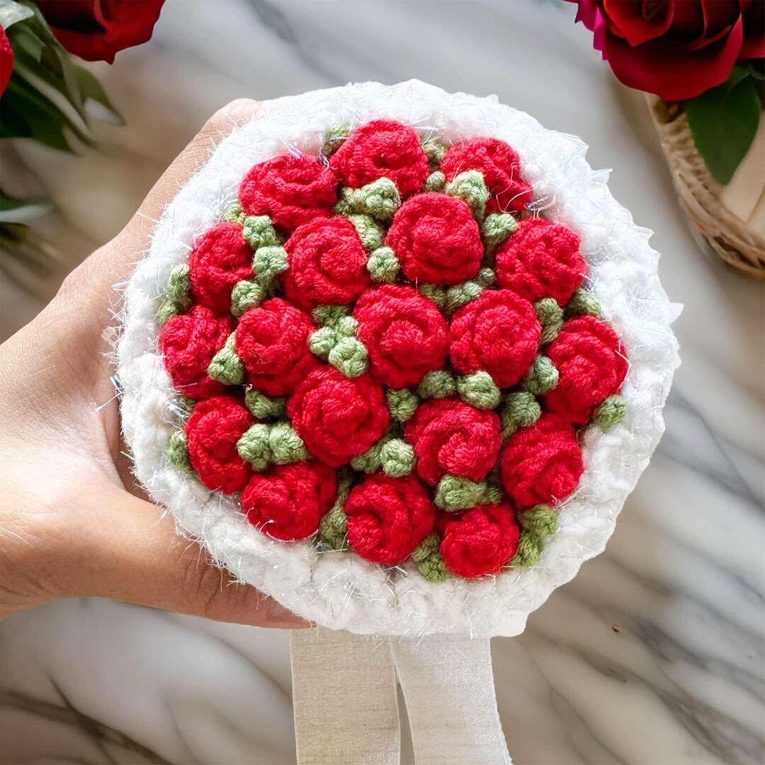 Copy Ninja Light Up Crochet Flower Plushie Bouquet