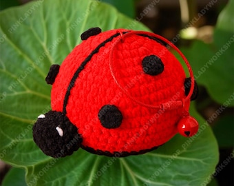 Porte-clés coccinelle au crochet fait main | de sac | Décoration de voiture
