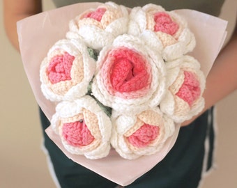 Crochet Rose | Crochet Flowers | Flower Home Decor | Rose Bouquet | Handmade Flower