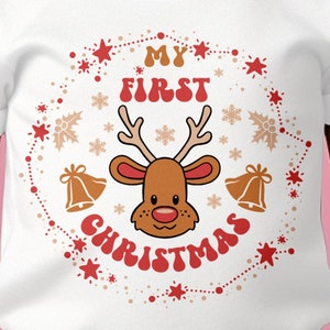 My First Christmas svg | Baby Reindeer png | Reindeer Christmas svg | Baby First Christmas | Baby Ornament Svg | Baby 1St Christmas