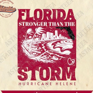 Florida sterker dan de storm PNG, Svg, orkaan Helene, Florida kaart SVG, orkaan PNG, bijbelverzen png, orkaan Svg Florida