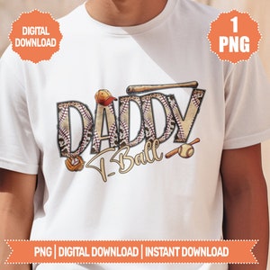 Papá de béisbol PNG / Letras de doodle PNG / Papá de béisbol T-ball PNG / Clipart de béisbol / Fuente de doodle T-Ball / Papá deportivo PNG / Papá de béisbol T-ball