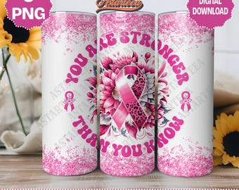 You Are Stronger PNG | Cancer Awareness Png | Cancer Survivor PNG | Cancer Quote PNG | Ribbon Png | Breast Cancer Png | Fight Cancer Png