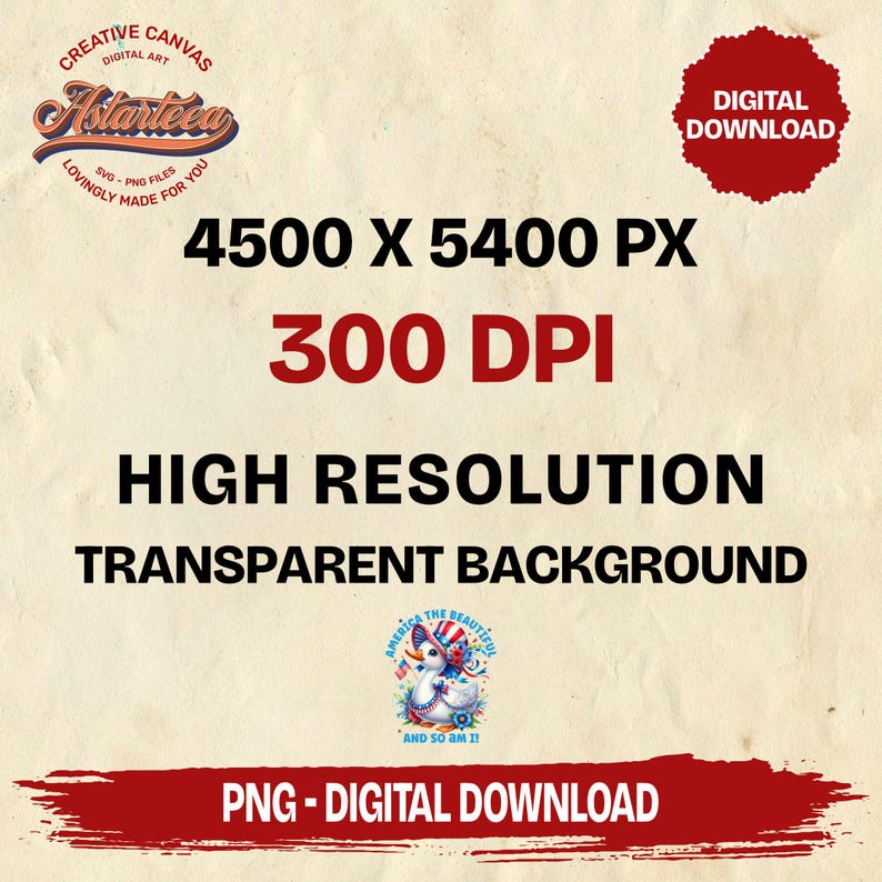 High Resolution 4500x5400 PX PNG Image, Transparent Background, Digital Download, 300 DPI Graphic
