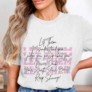Let Them Svg, Png | Keep Shining Svg | Mental Health Svg | Inspirational Png | Strong Women Svg | Trendy Svg Cricut