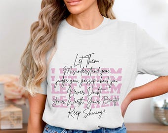 Let Them Svg, Png | Keep Shining Svg | Mental Health Svg | Inspirational Png | Strong Women Svg | Trendy Svg Cricut