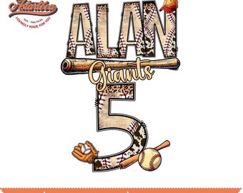 Custom Baseball Png | Personalized Gifts | Doodle Letters PNG | Custom Baseball Coach Gift | T-ball Png | Baseball Clipart | Baseball Font