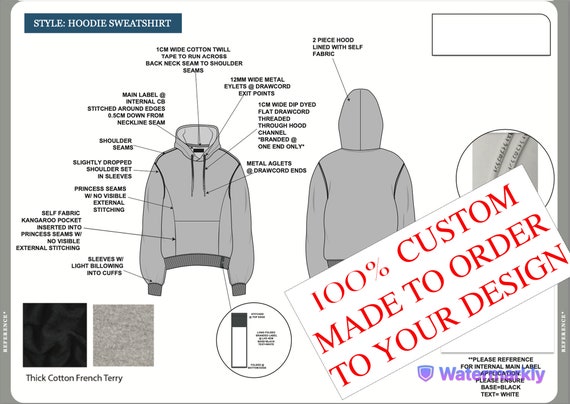 Tech Packs Sweatshirt Hoodie RTW Ready to Wear Streetwear 