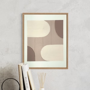 40 x 50 cm Art mural abstrait texturé, pièce murale minimaliste pour votre maison. Décoration d'intérieur minimaliste 3D moderne. Toile d'art pour votre maison ou votre bureau.