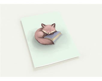 Baby Fox Greeting Cards - Storybook Nursery Note Cards, Pack of 10
