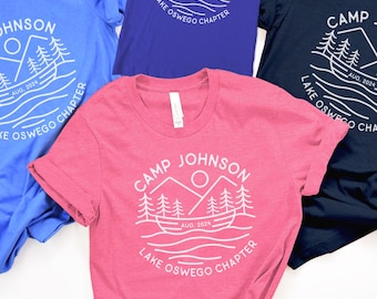 Custom Family Lake Trip Shirts, Personalized Matching Camping Vacation Tee