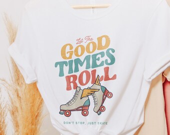 Retro Roller Skate T-Shirt, 90s Vibes Graphic Tee