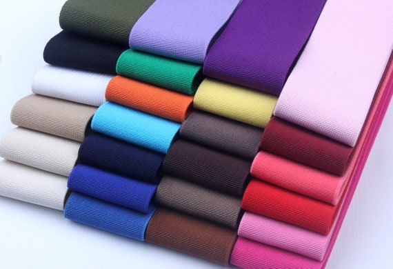 2 inch wide color elastic band-1yards-High elasticity soft elastic band-Diy sewing elastic band-Clothing supplies We005