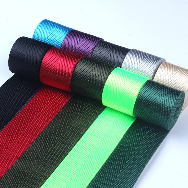 1 inch wide seat belt-herringbone webbing-suitable for clothing luggage accessories-home textile supplies-1yards We002
