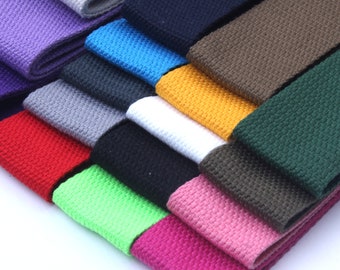 1 inch cotton webbing-Suitable for clothing luggage accessories-Sewing webbing-Color webbing-Clothing supplies-1yards We006