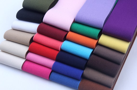 1.5 inch wide color elastic band-High elasticity soft elastic band-1yards-Diy sewing elastic band-Clothing supplies We004