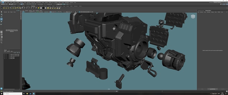 BT-7274 Articulated 1/12 Scale STL File - Titanfall 2 Printable 3D Model image 5