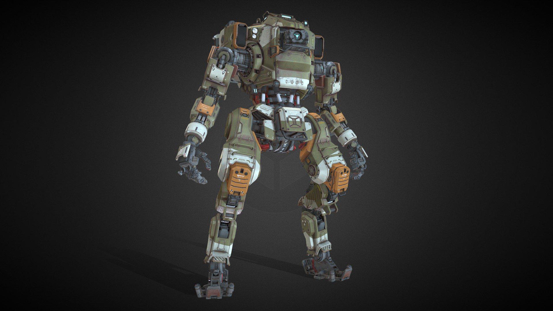 BT-7274 Articulated 1/12 Scale STL File - Titanfall 2 Printable 3D