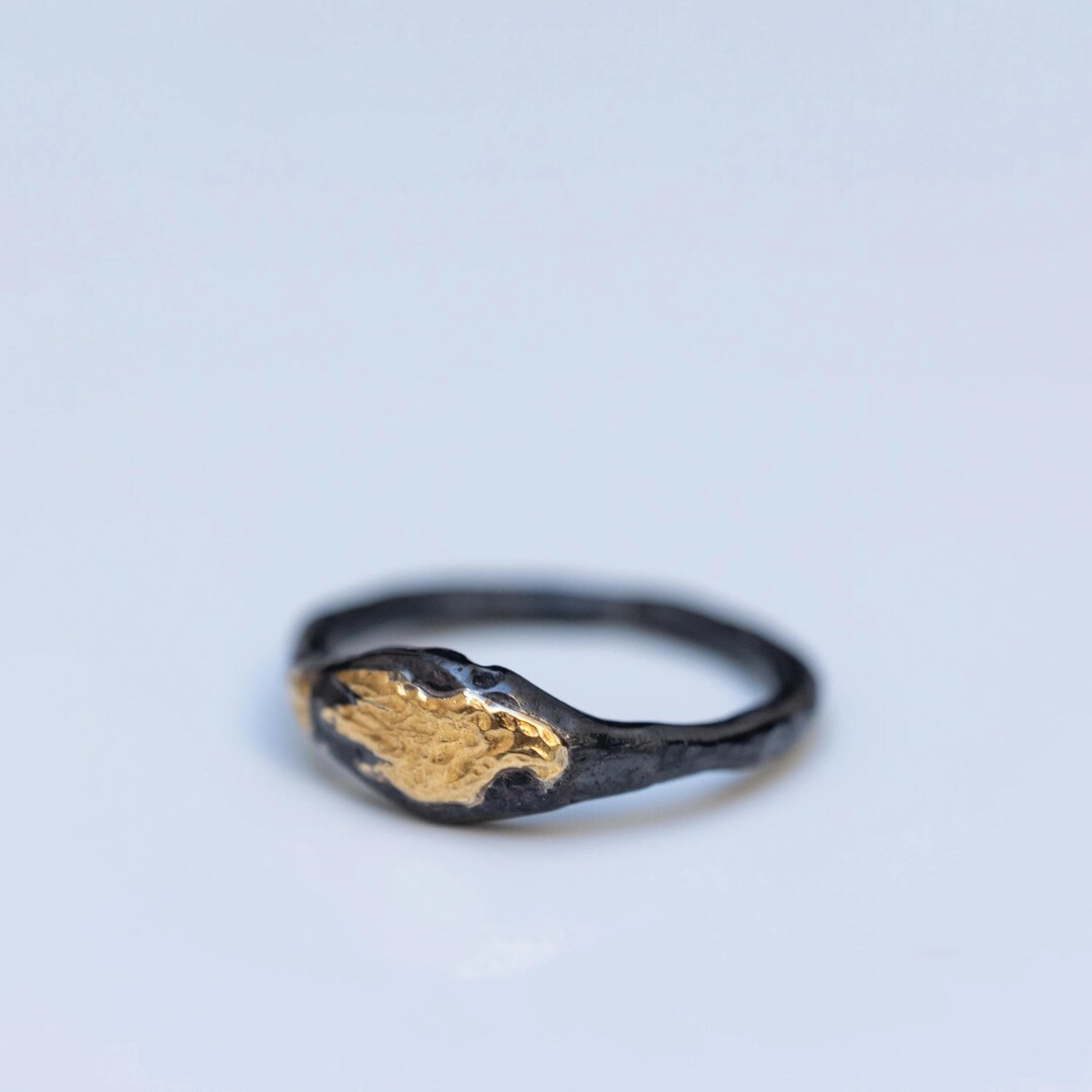 Mixed Metal Keum Boo Ring - Etsy