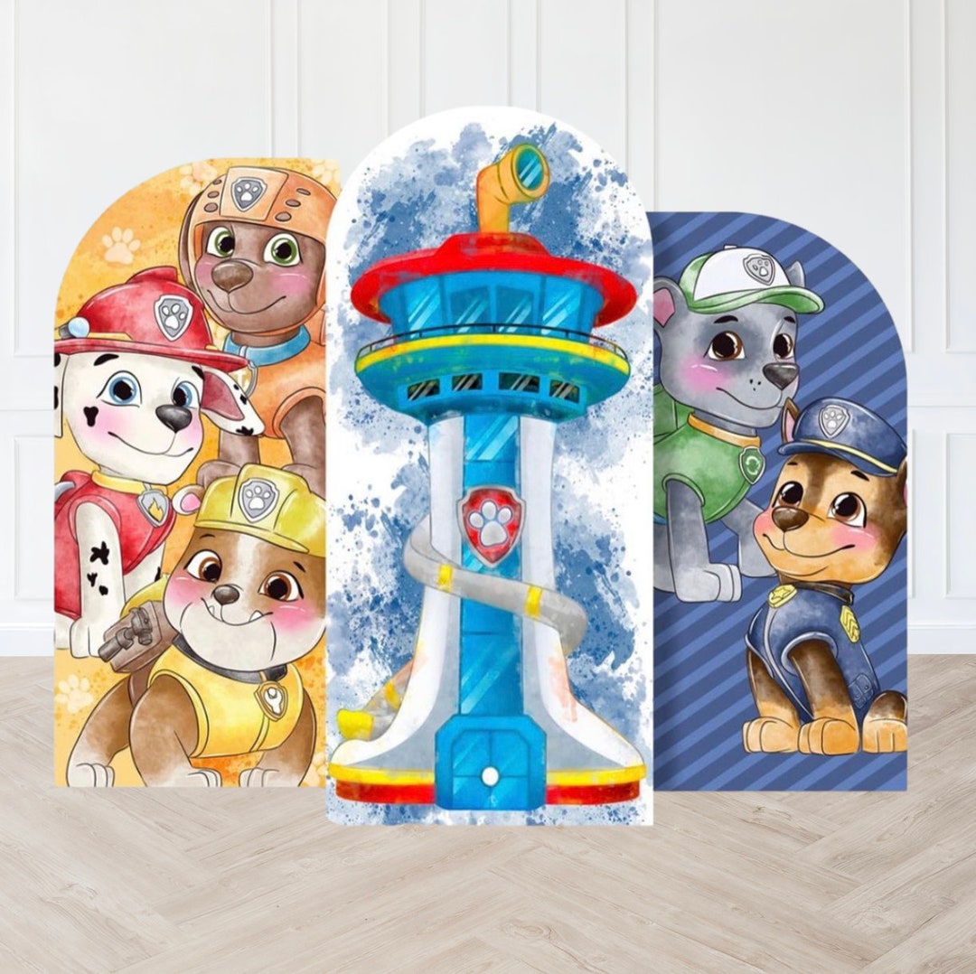 Paw Patrol Backdrop Fabric Backdrop Design Chiara Backdrop Etsy Australia