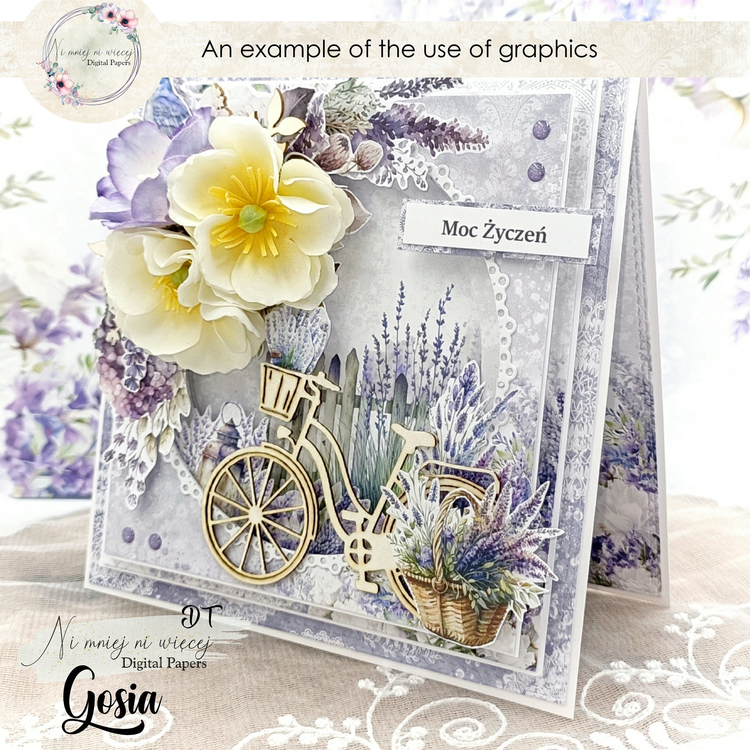A4 Lavender Collection, Printable Digital Papers, JPEG Scrapbooking ...