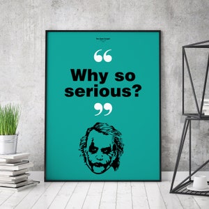 The Dark Knight Movie Quote Poster | Digital Download | Wall Art Print | Printable Wall Art | Movie Quote | Gift Idea