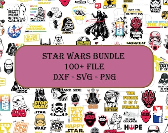 Star Wars svg Bundle, 100+ starwars svg bundle, Star Wars Cut files,  Darth Vader svg, Instant Download
