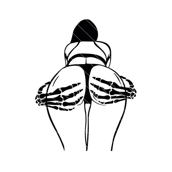 Skeleton Booty Svg, Butt Svg, Halloween Svg, Skeleton Hip Svg, Adult svg, Cricut, Silhouette, Cut files, printables, png, dxf