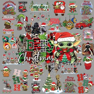 Merry Christmas PNG, Bundle Christmas Galaxy War Png, Christmas Squad Png, Christmas Season Png, Christmas Characters Png, Xmas Holiday Png